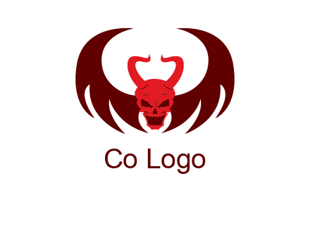devil with wings and horn