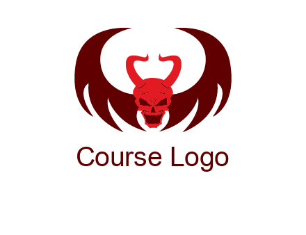 devil with wings and horn