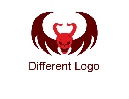 devil with wings and horn