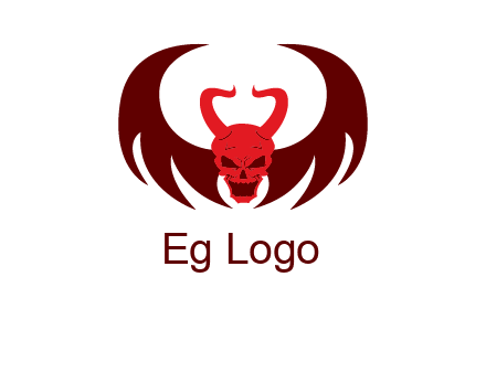 devil with wings and horn