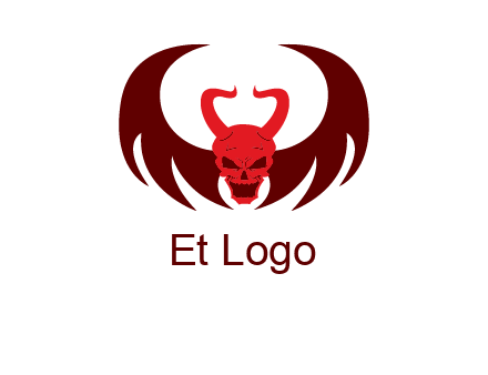 devil with wings and horn