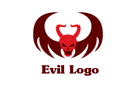 devil with wings and horn