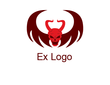 devil with wings and horn