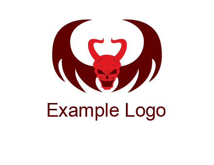 devil with wings and horn