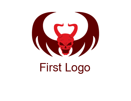 devil with wings and horn
