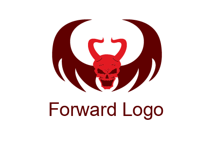 devil with wings and horn