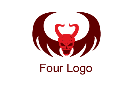 devil with wings and horn