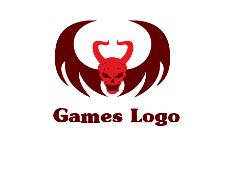 devil with wings and horn