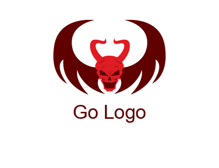 devil with wings and horn