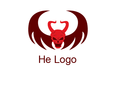 devil with wings and horn