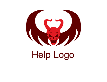 devil with wings and horn
