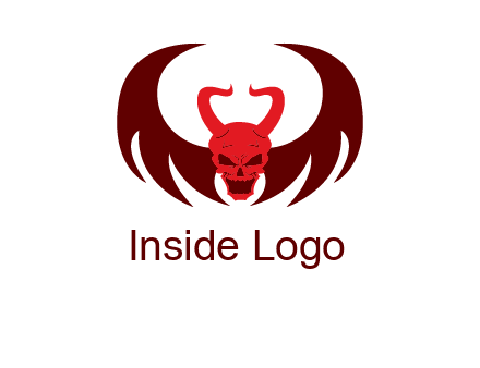 devil with wings and horn