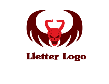 devil with wings and horn