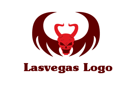 devil with wings and horn