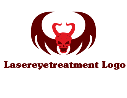 devil with wings and horn