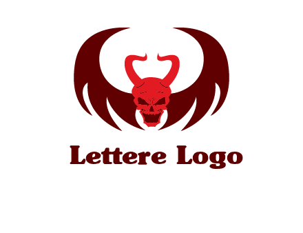 devil with wings and horn