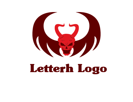 devil with wings and horn