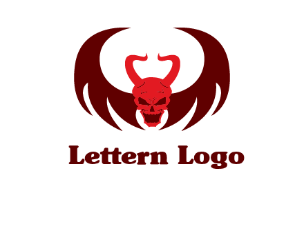 devil with wings and horn