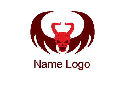 devil with wings and horn