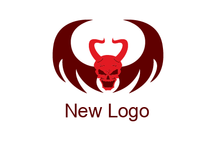 devil with wings and horn