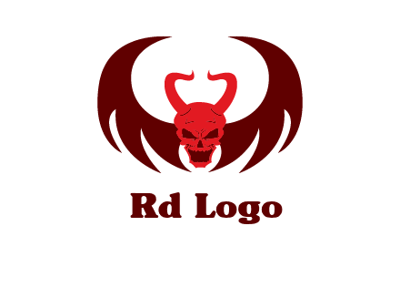 devil with wings and horn