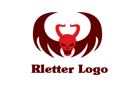 devil with wings and horn