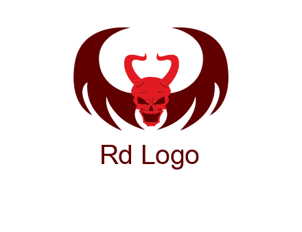 devil with wings and horn