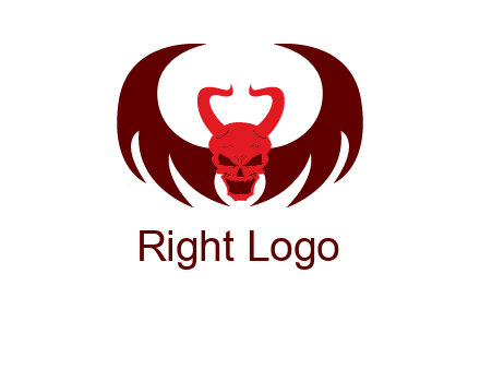 devil with wings and horn