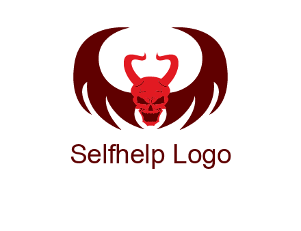 devil with wings and horn