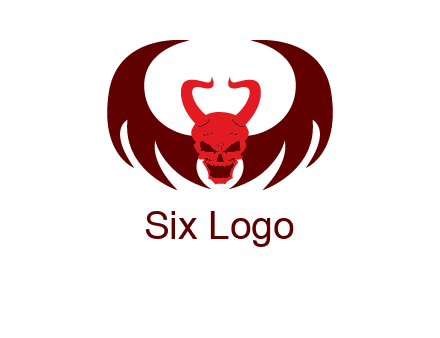 devil with wings and horn