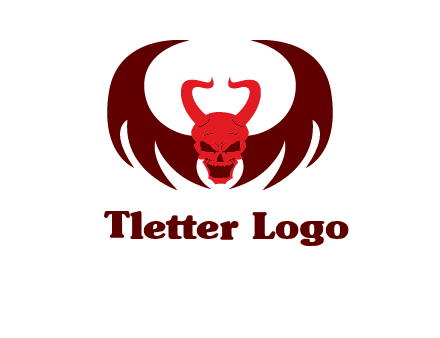 devil with wings and horn