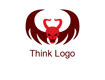 devil with wings and horn