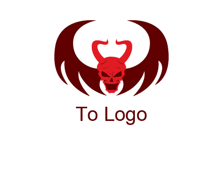 devil with wings and horn