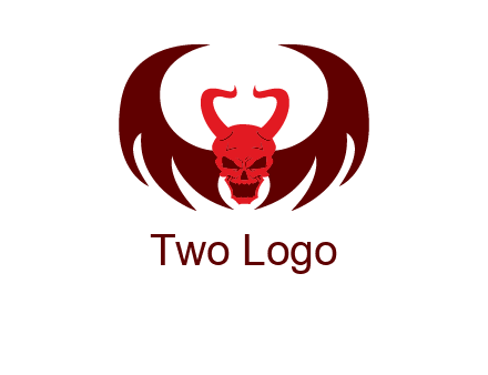devil with wings and horn