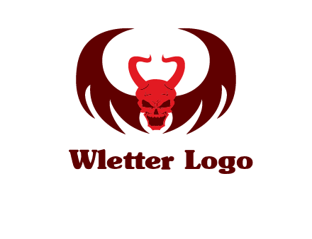 devil with wings and horn