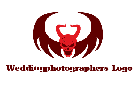 devil with wings and horn