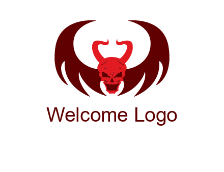 devil with wings and horn