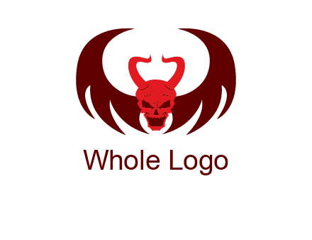 devil with wings and horn