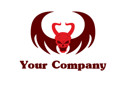 devil with wings and horn