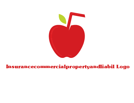 apple with straw beverage logo