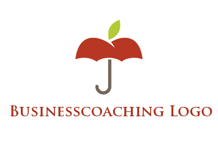 umbrella with an apple top logo