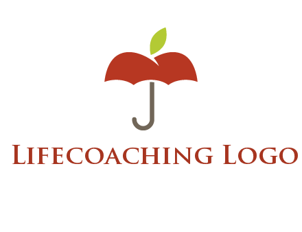 umbrella with an apple top logo