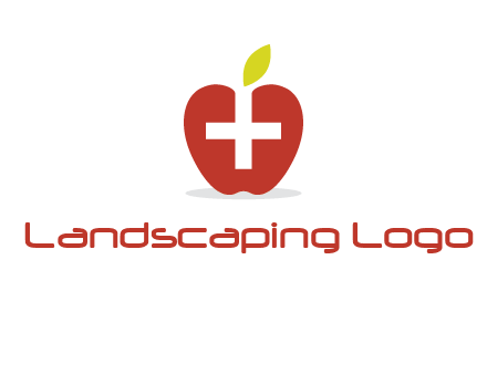apple with health care cross logo