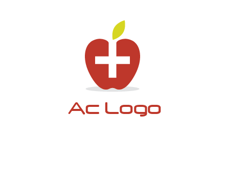 apple with health care cross logo