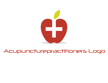 apple with health care cross logo