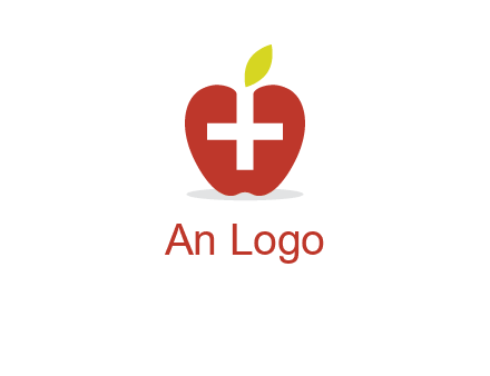 apple with health care cross logo