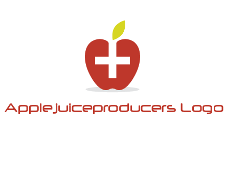 apple with health care cross logo