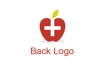 apple with health care cross logo