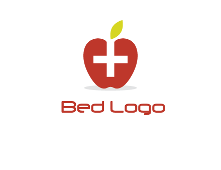apple with health care cross logo