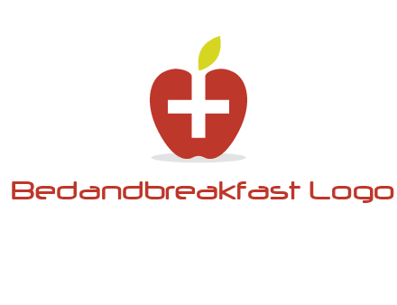 apple with health care cross logo